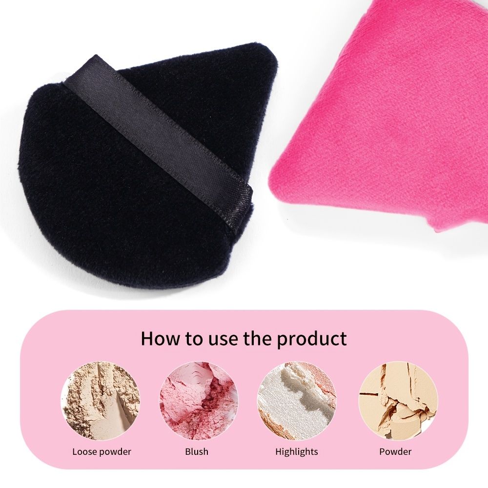SLIM TRIANGLE POWDER PUFF - SET OF 2
