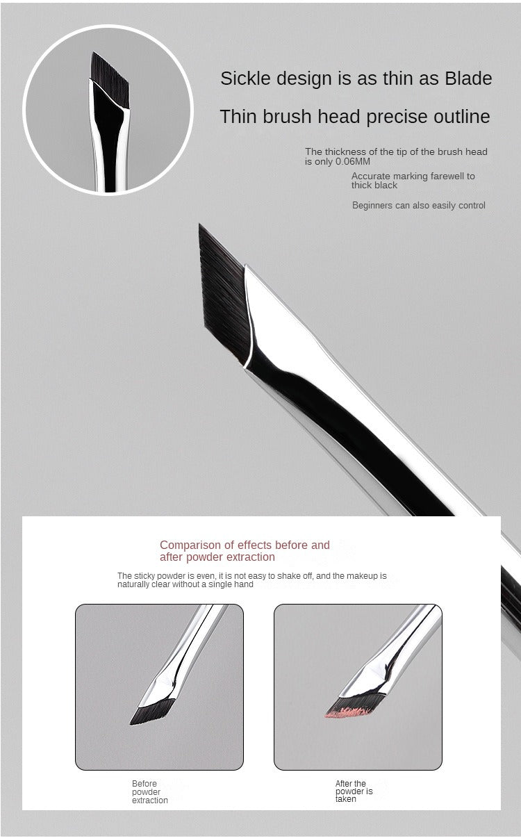 ULTRA THIN ANGLED EYEBROW / EYELINER BRUSH - E34