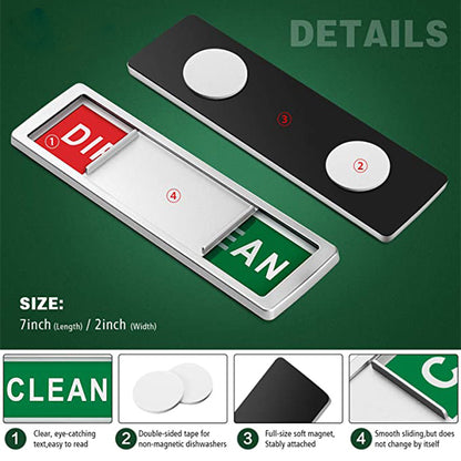 DISHWASHER CLEAN / DIRTY MAGNET SIGN