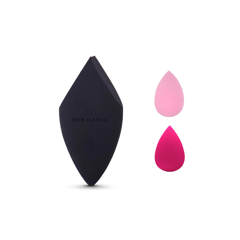 MAKEUP BLENDING SPONGE - DIAMOND SHAPE + 2 MINIS