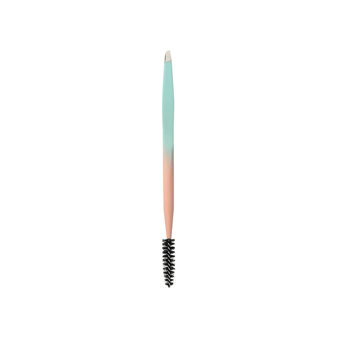 DUAL-END EYEBROW TWEEZERS WITH SPOOLIE